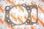 6240-11-1810 Прокладка головки блока цилиндров ГБЦ GASKET HEAD CYLNDER Komatsu QSK23 Взаимозаменяемые номера: 4095440, 6240111810, 6240 11 1810 